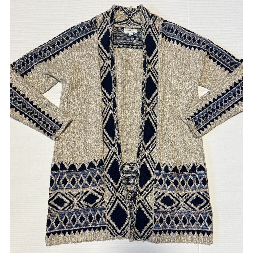 LUCKY BRAND - Women's‎ Aztec Triabl Knit Cardigan Sweater - Size Medium